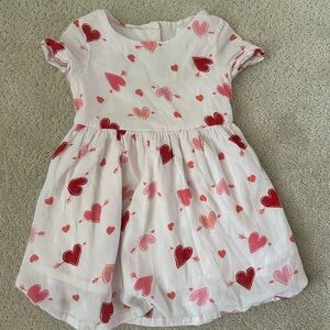 Heart Print Kids Dress